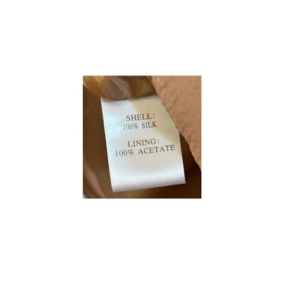 NEW LK Bennet Silk A Line Sheath Dress Nude Sleeveless Pockets Zip Women 14 - Picture 6 of 7